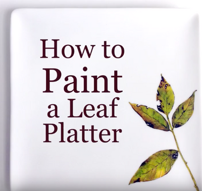 How To Paint Leaves On A Platter (Video Tutorial 1 of 3)