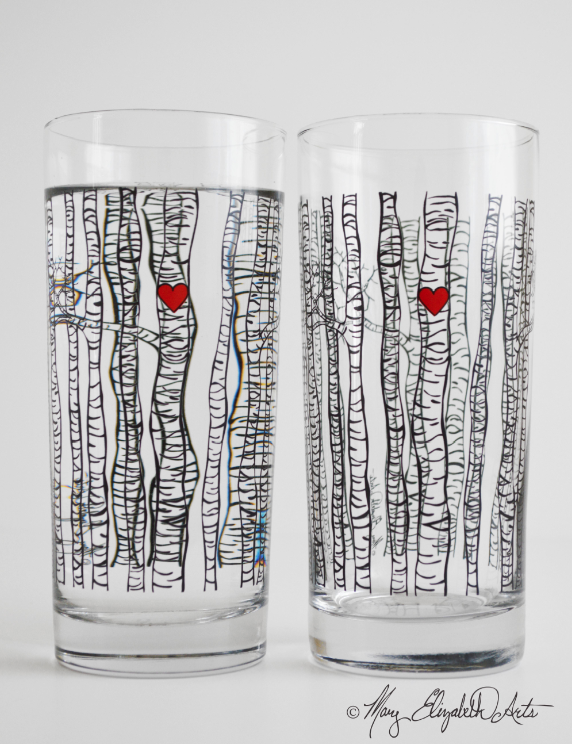 Birch Tree Glasses