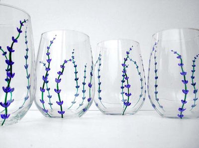 Video Tutorial on Painting Lavender Buds on Glassware