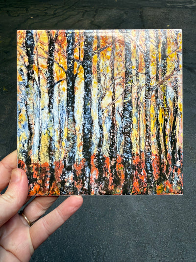 Encaustic Forest Ceramic Tile - Indoor and Outdoor Tiles