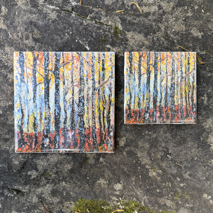 Encaustic Forest Ceramic Tile - Indoor and Outdoor Tiles