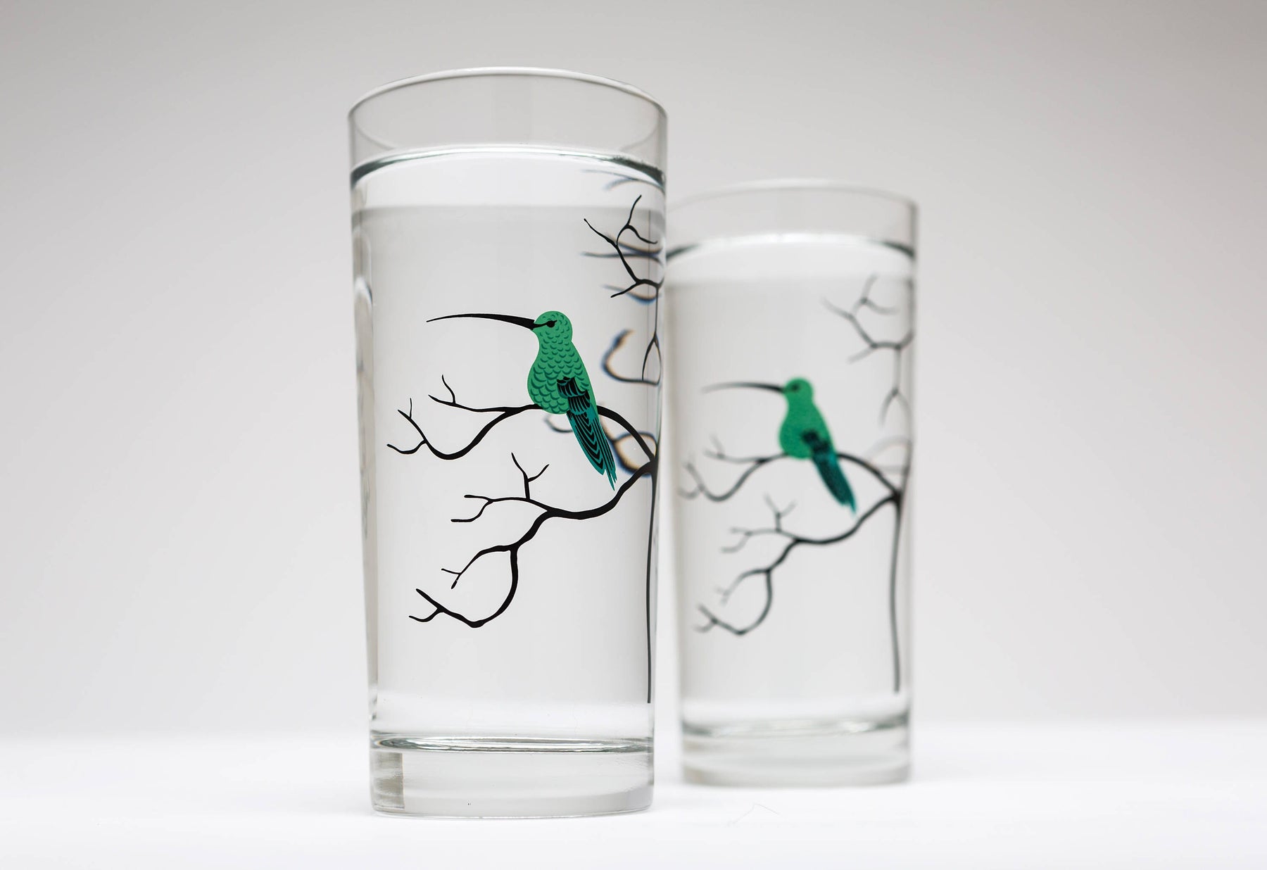 Mary Elizabeth Arts Hummingbird Drinking Glasses
