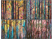 Boxed Gift Set of 4 Forest Art Prints: 5 x 7 Inch Landscape Artwork