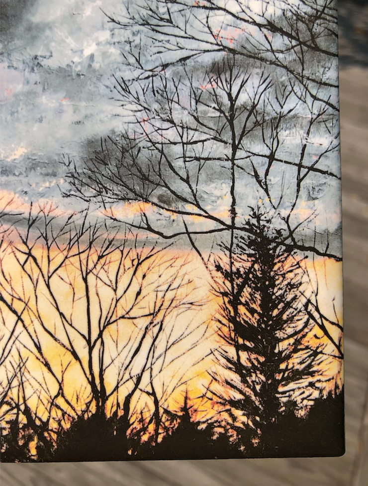 Backyard Sunset Ceramic Tiles - Indoor and Outdoor Use