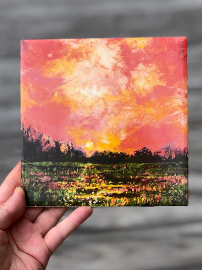 Pink Sky Sunset Ceramic Tiles - Indoor and Outdoor Use