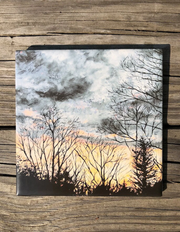 Backyard Sunset Ceramic Tiles - Indoor and Outdoor Use