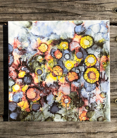 Field of Flowers Ceramic Tiles - Indoor and Outdoor Use