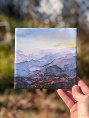 Mountain Layers Ceramic Tiles - Indoor and Outdoor Use
