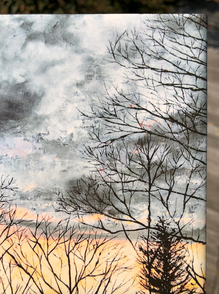 Backyard Sunset Ceramic Tiles - Indoor and Outdoor Use