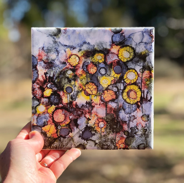 Field of Flowers Ceramic Tiles - Indoor and Outdoor Use