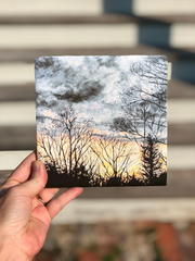 Backyard Sunset Ceramic Tiles - Indoor and Outdoor Use
