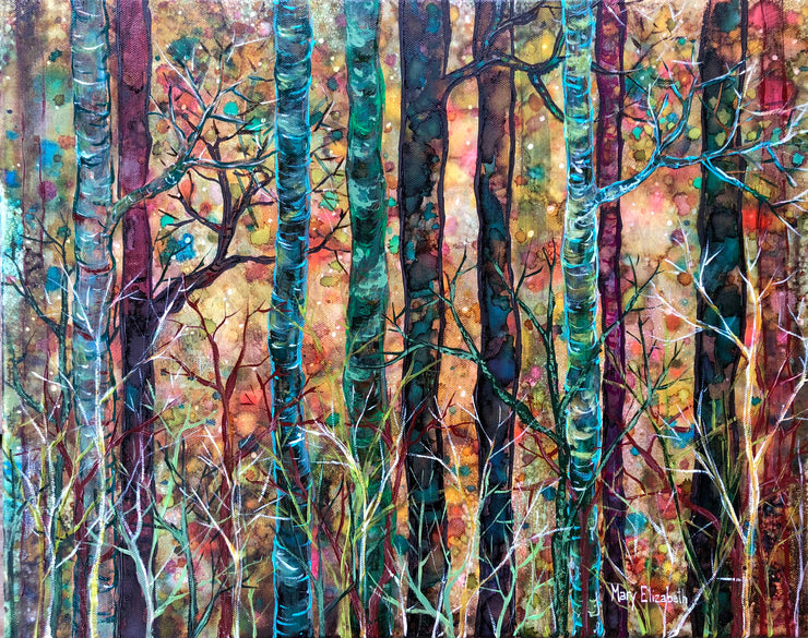 Dream Forest at Dusk : Greeting Card