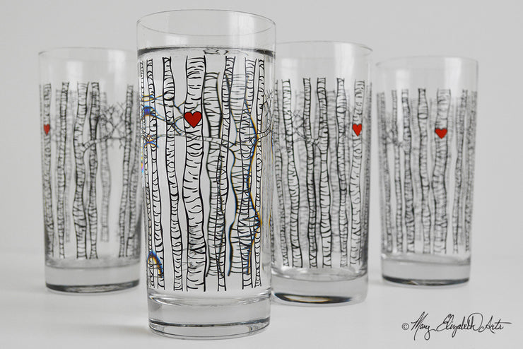 Birch Tree Glasses