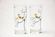 Goldfinch Gift Set : Card and Glasses