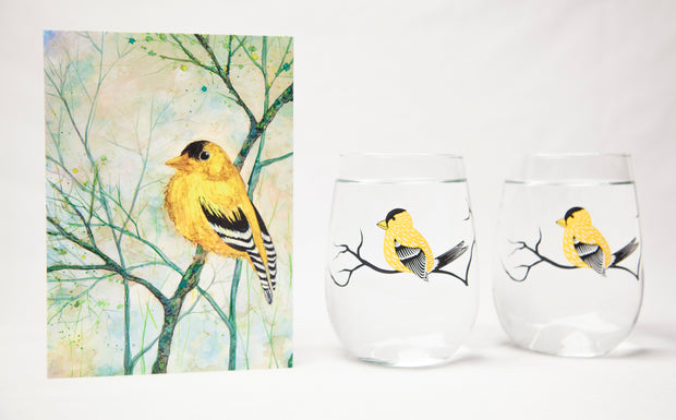 Golden Finch : Greeting Card