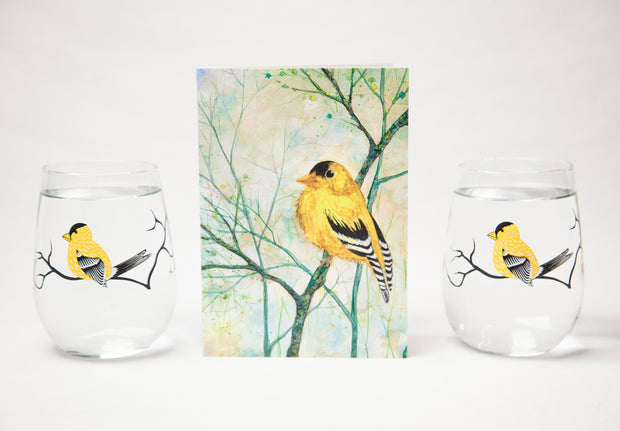 Golden Finch : Greeting Card