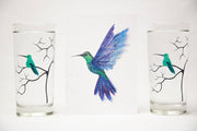 Hummingbird Gift Set : Highball Classes and Greeting Card