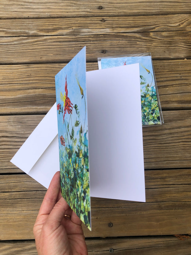 Columbine Flower : Greeting Cards