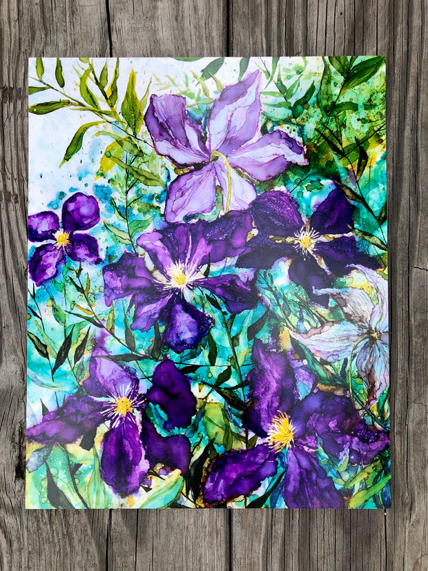 Purple Clematis : Prints