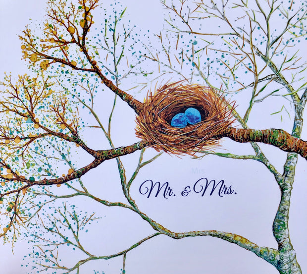 Bird Nest Wedding Card : Greeting Cards