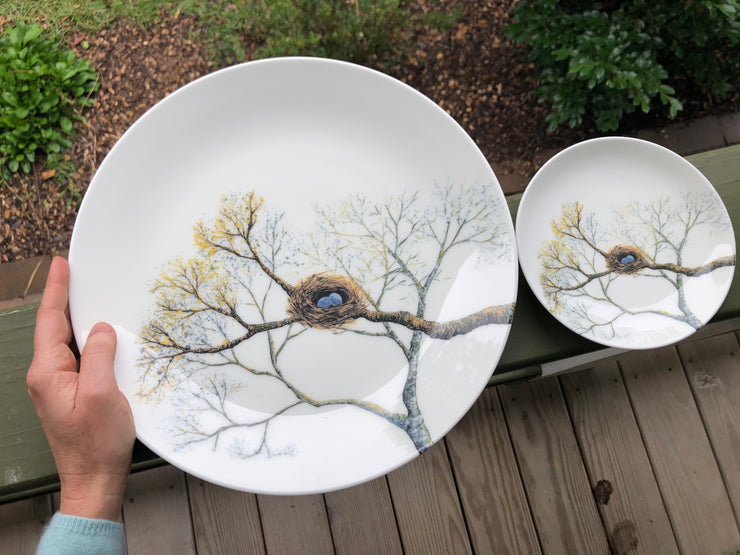 Birds Nest Porcelain Plates