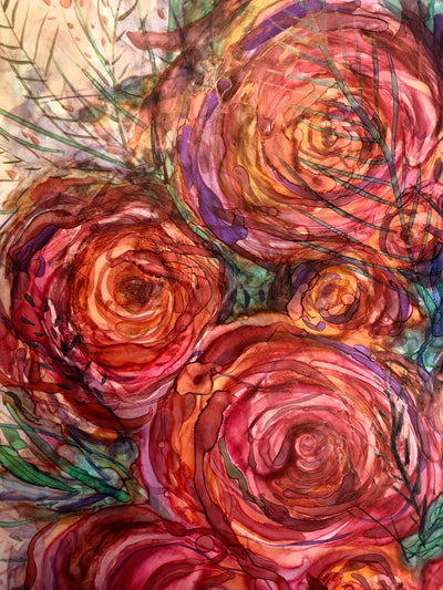 Pink Roses : Prints