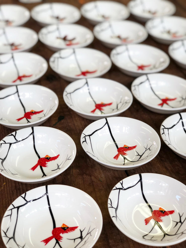 Cardinal Red Bird : Personalized Ring Dish