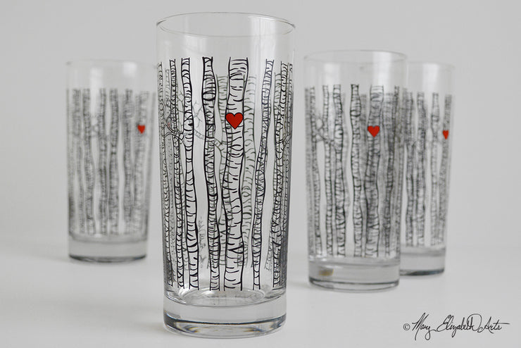 Birch Tree Glasses