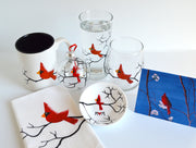 Christmas Cardinal : 7 Piece Personalized Gift Set