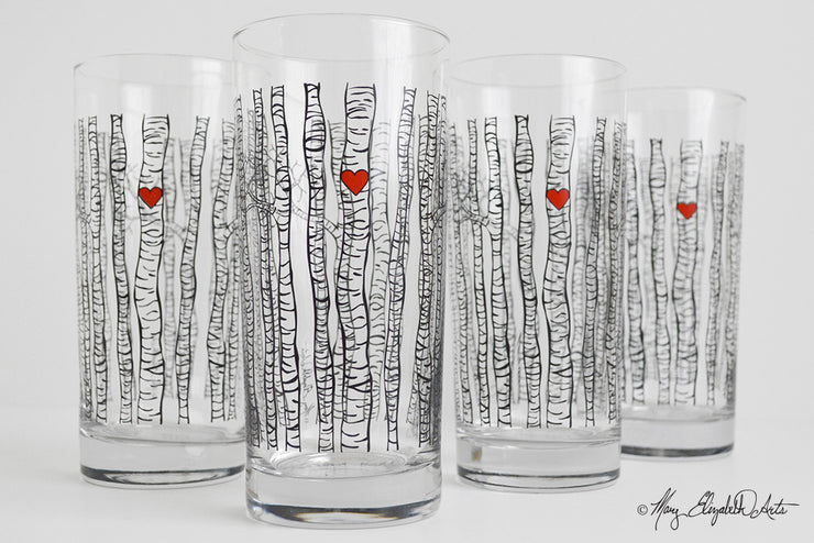 Birch Tree Glasses