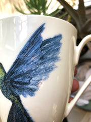 Hummingbird in Flight Porcelain Tea Cup