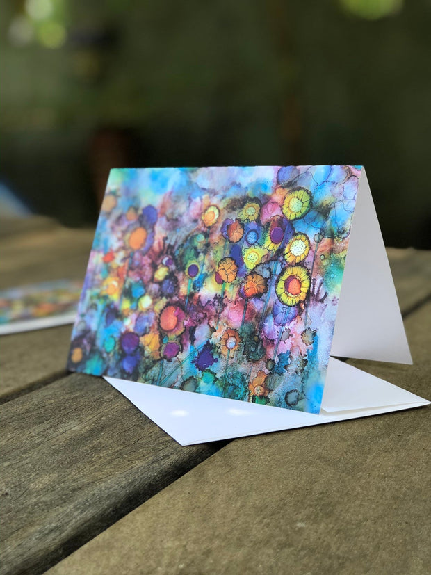 Field of Flowers: Greeting Card