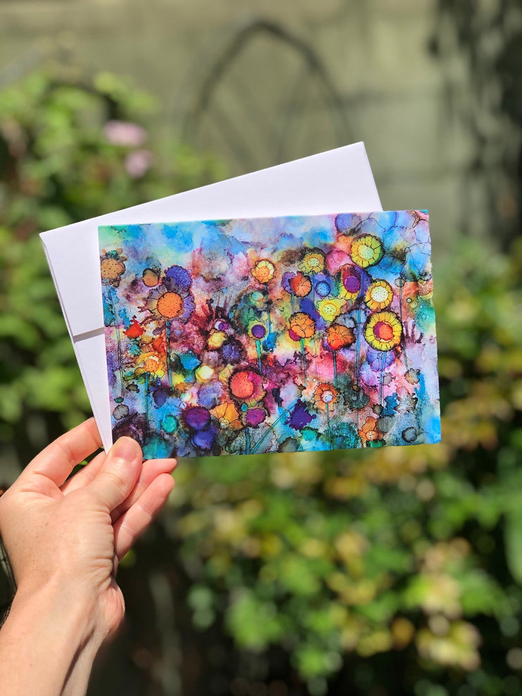 Field of Flowers: Greeting Card