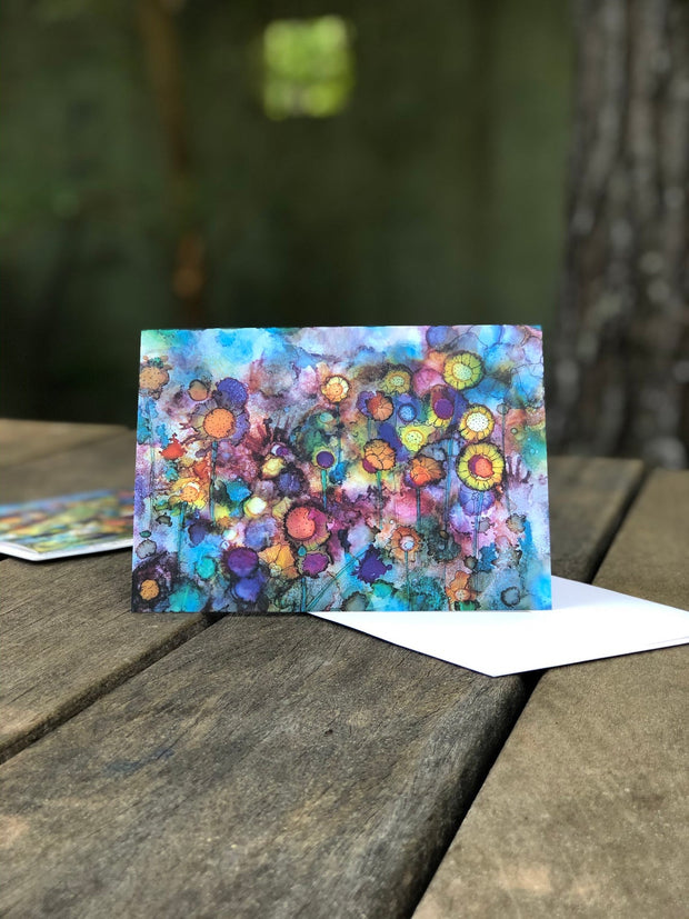 Field of Flowers: Greeting Card