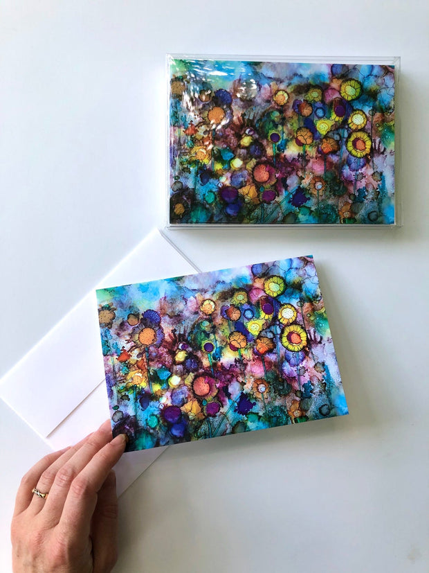 Field of Flowers: Greeting Card