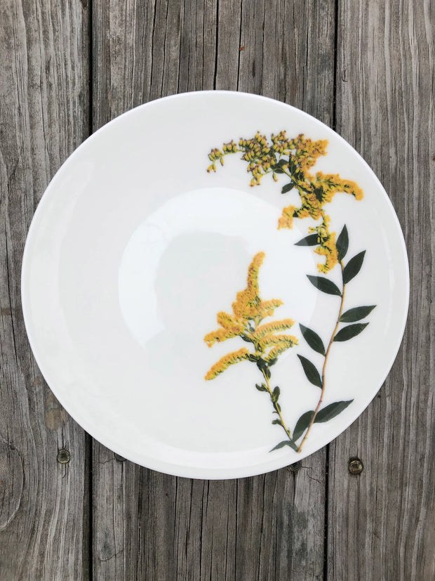 Mixed set of Botanical Porcelain Plates, Size 8.25 inch diameter