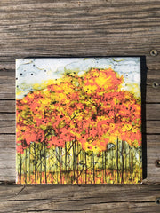 Autumn Landscape Ceramic Tile - Indoor and Outdoor Use