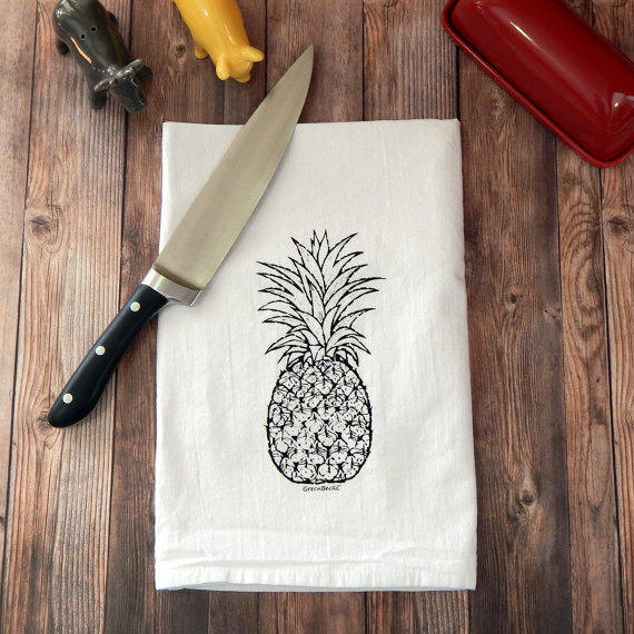 Pineapple Hospitality Flour Sack Tea Towel