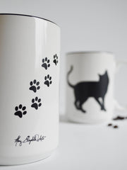 Black Cat Coffee Mug for Cat Lovers