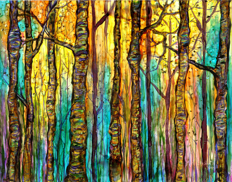 Blue Forest : Greeting Card