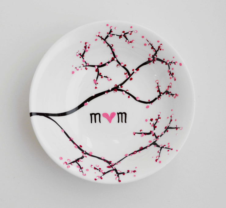 Cherry Blossom Branch Jewelry Dish