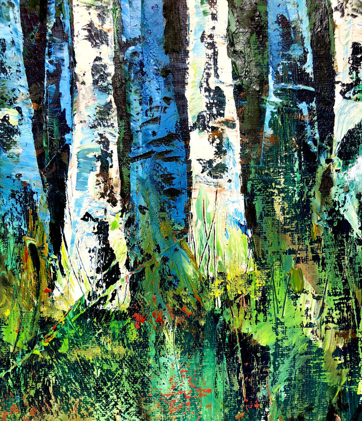 Aspen Trees : Original Painting