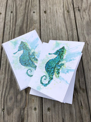 Seahorse : Greeting Card