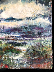 Marshlands Original Encaustic Painting