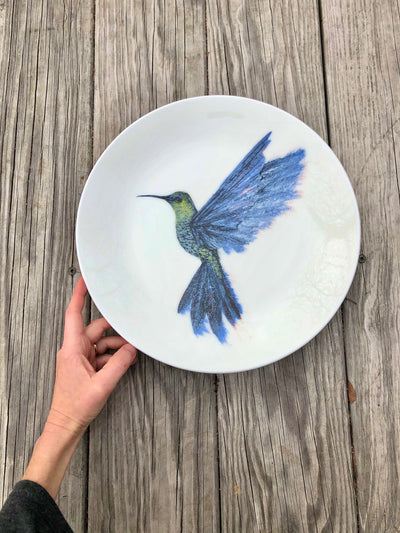 Hummingbird Porcelain Plates