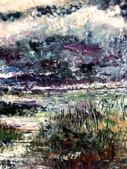 Marshlands Original Encaustic Painting