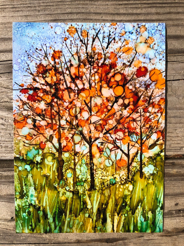 Happy Fall Trees : Prints