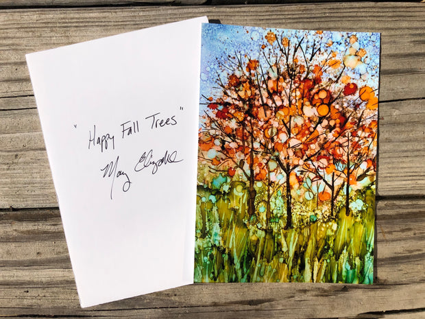 Happy Fall Trees : Prints