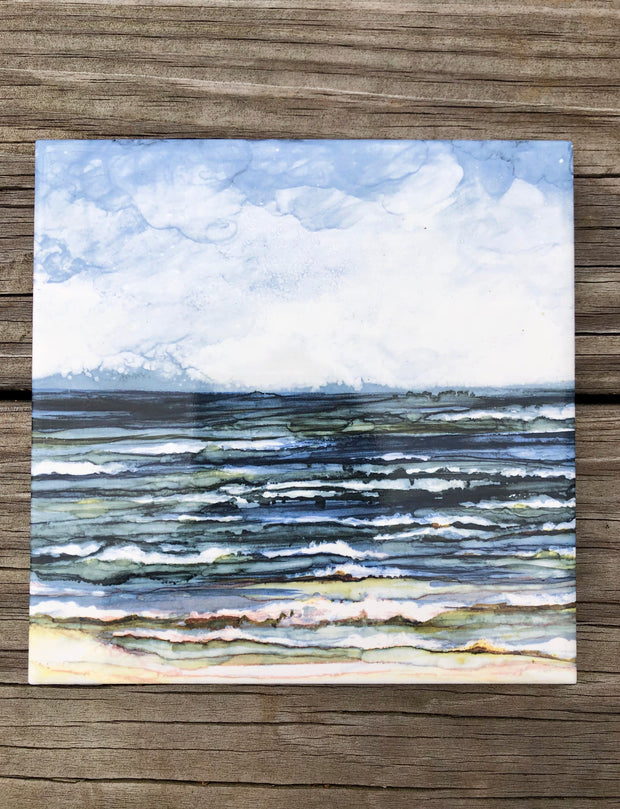 Ocean Breeze Ceramic Tile - Indoor and Outdoor Use