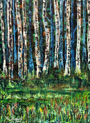 Aspen Trees : Original Painting